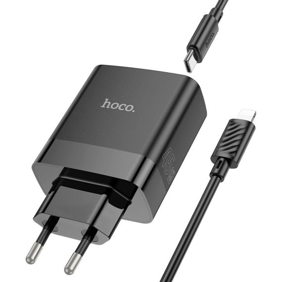 ЗАРЯДНОЕ УСТРОЙСТВО HOCO C127A  INTELLIGENT / UP TO PD45W / QC3.0, BLACK