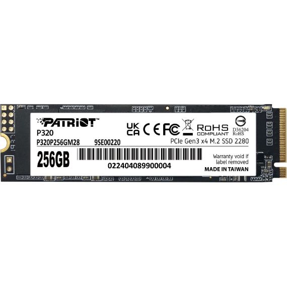 M.2 NVME SSD PATRIOT P320 256GB