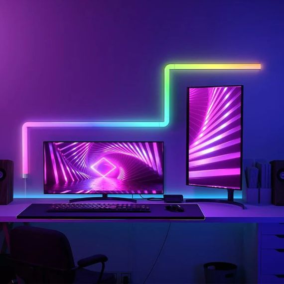 НАСТЕННЫЙ СВЕТИЛЬНИК (6+1) GOVEE GLIDE RGBIC / WI-FI + BT / MULTICOLOR