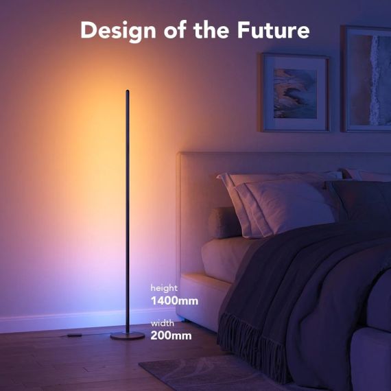 ТОРШЕР GOVEE RGBICW FLOOR LAMP, WI-FI + BT, MULTICOLOR + EXTRA WHITE LEDS
