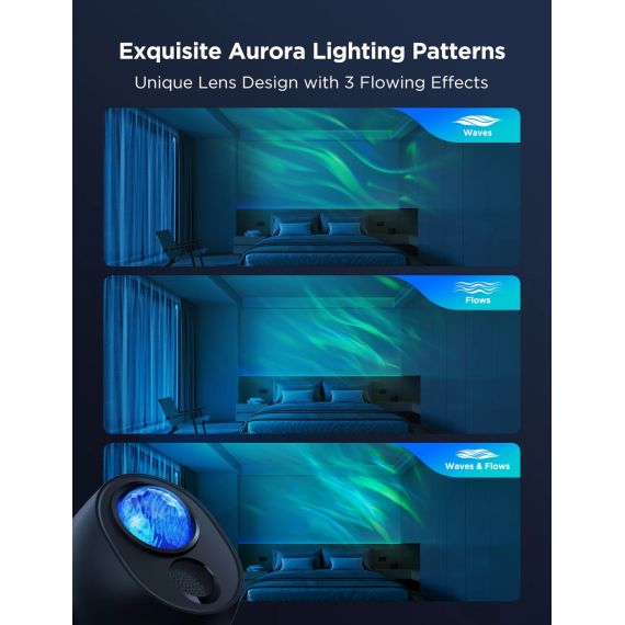 СВЕТОВОЙ ПРОЕКТОР GOVEE STAR LIGHT PROJECTOR, 18 WHITE NOISE OPTIONS