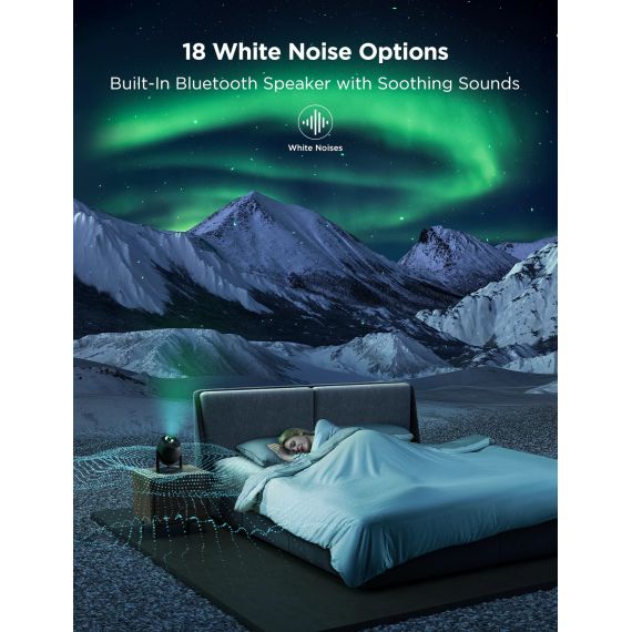 СВЕТОВОЙ ПРОЕКТОР GOVEE STAR LIGHT PROJECTOR, 18 WHITE NOISE OPTIONS