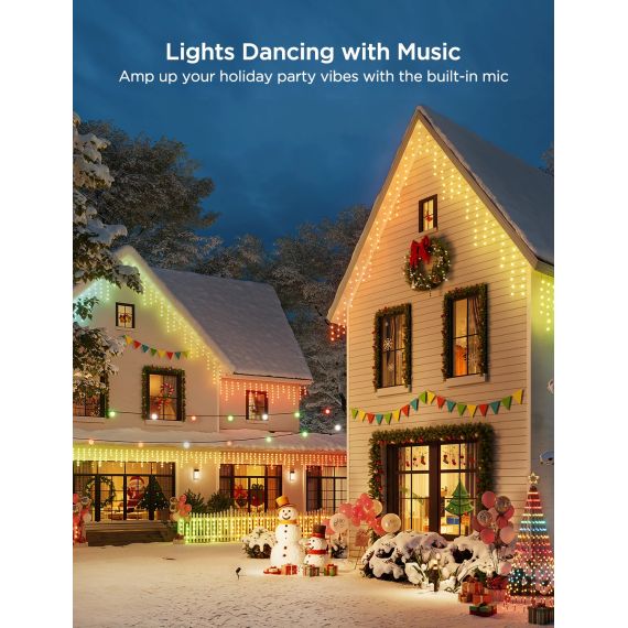 УЛИЧНАЯ ГИРЛЯНДА В ВИДЕ СОСУЛЕК GOVEE RGBIC ICICLE LIGTHS 10M