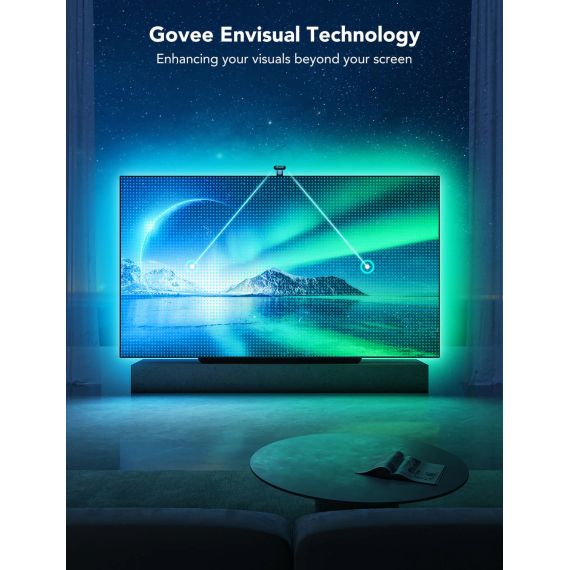 СВЕТОДИОДНАЯ ЛЕНТА ДЛЯ ТЕЛЕВИЗОРА GOVEE ENVISUAL TV BACKLIGHT T2 WITH DUAL CAMERAS (75”-85”)