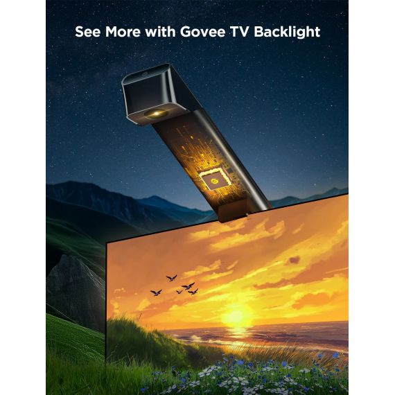 СВЕТОДИОДНАЯ ЛЕНТА ДЛЯ ТЕЛЕВИЗОРА GOVEE RGBIC TV BACKLIGHT 3 LITE (40”-50”)