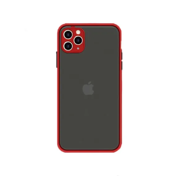 SHOCKPROOF ARMORED MATTE CASE RED FOR IPHONE 11/11 PRO/11 PRO MAX