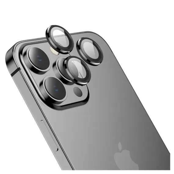 HOCO V12 3D EAGLE EYE METAL LENS FILM BLACK FOR IPHONE 14 SERIES