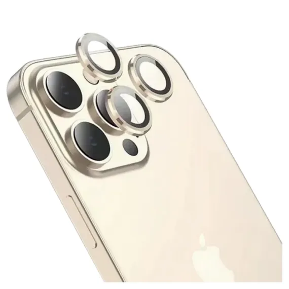HOCO V12 3D EAGLE EYE METAL LENS FILM GOLD FOR IPHONE 14 SERIES