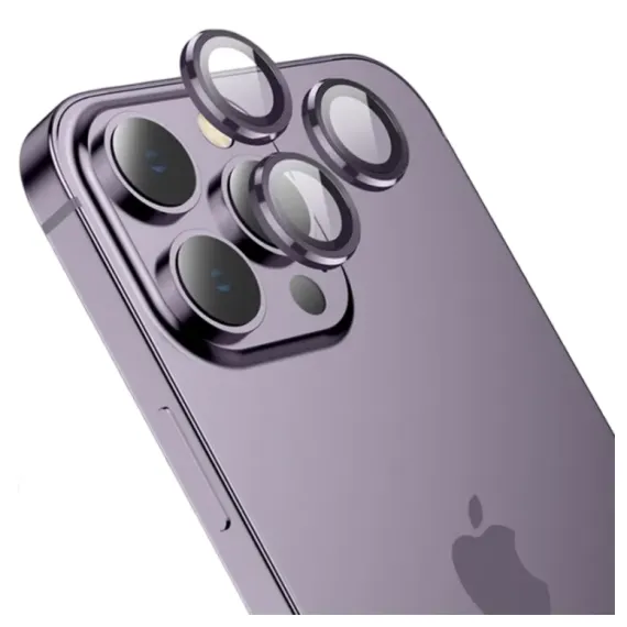 HOCO V12 3D EAGLE EYE METAL LENS FILM PURPLE FOR IPHONE 14 SERIES