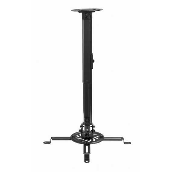 РЕГУЛИРУЕМОЕ ПОТОЛОЧНОЕ КРЕПЛЕНИЕ ДЛЯ ПРОЕКТОРА GEMBIRD CM-B-01/ 380 ~ 580 MM/ MAX 13KG/ BLACK