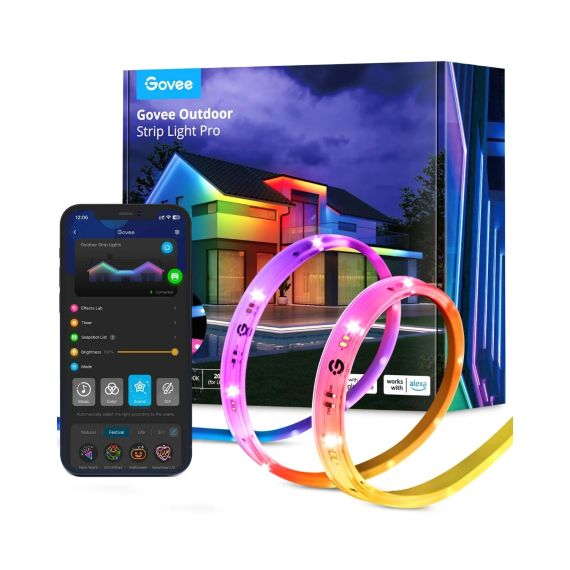 НАРУЖНЯЯ СВЕТОДИОДНАЯ ЛЕНТА GOVEE RGBICWW OUTDOOR STRIP LIGHT PRO 10M