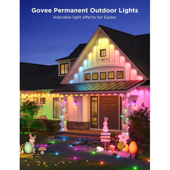 НАРУЖНЯЯ СВЕТОДИОДНАЯ ЛЕНТА GOVEE RGBIC SMART OUTDOOR STRING LIGHTS 15M, 15 LIGHT BULBS