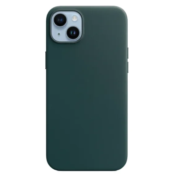 LEATHER CASE MAGSAFE GREEN FOR IPHONE 14 SRIES
