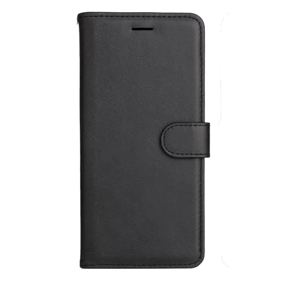 FLIP CASE SMOOTH/PLAIN LEATHER FOR SAMSUNG A SERIES BLACK