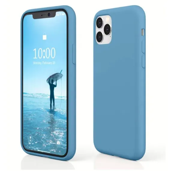 SILICON CASE PREMIUM BLUE FOG FOR IPHONE 11/11 PRO/11 PRO MAX