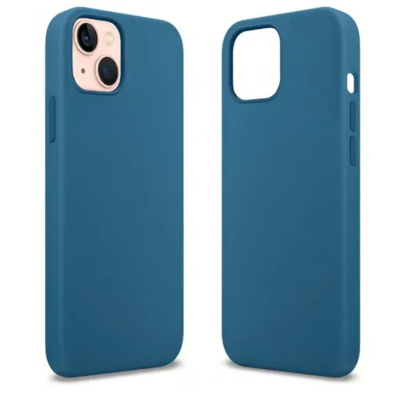 SILICON CASE PREMIUM BLUE FOR IPHONE 13 SERIES