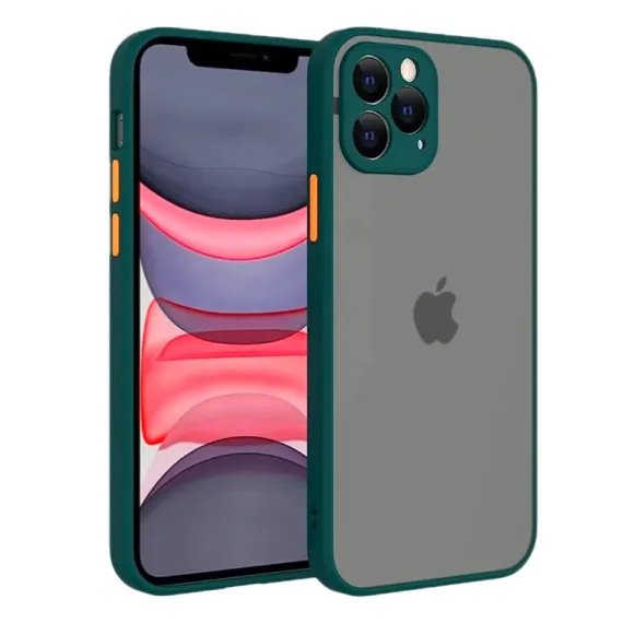 SHOCKPROOF ARMORED MATTE CASE GREEN FOR IPHONE 13 SERIES