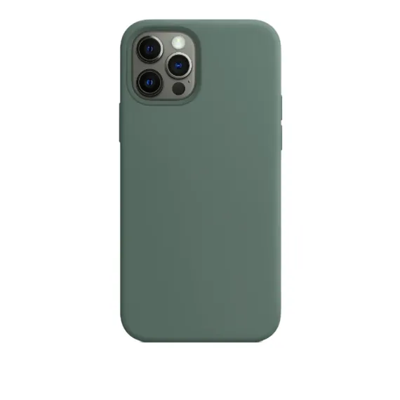 SILICON CASE PREMIUM PINE GREEN FOR IPHONE 12 SERIES