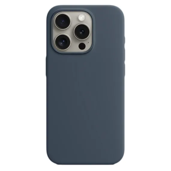 SILICON CASE PREMIUM STORM BLUE FOR IPHONE 15 SERIES