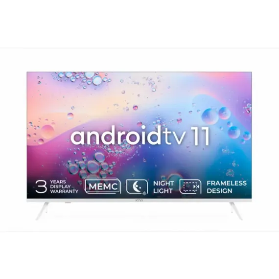 43" LED SMART ТЕЛЕВИЗОР KIVI 43U760QW, 3840X2160 4K UHD, ANDROID TV, БЕЛЫЙ
