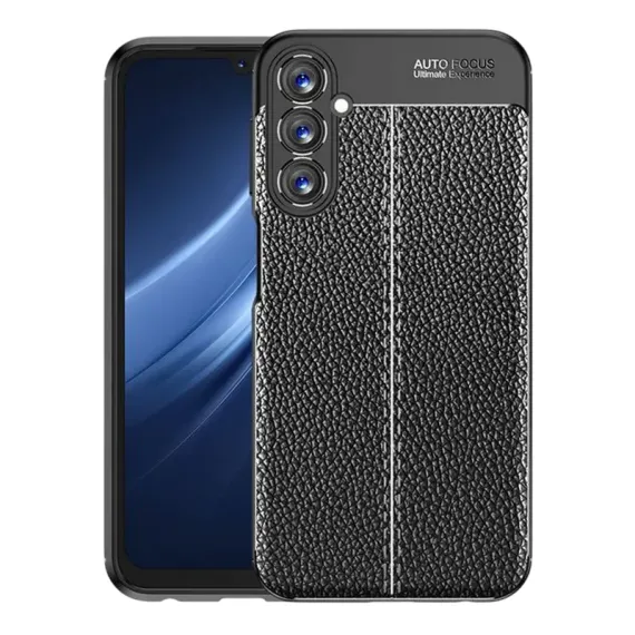 ЧЕХОЛ XCOVER SAMSUNG GALAXY A24 - LEATHER, ЧЁРНЫЙ