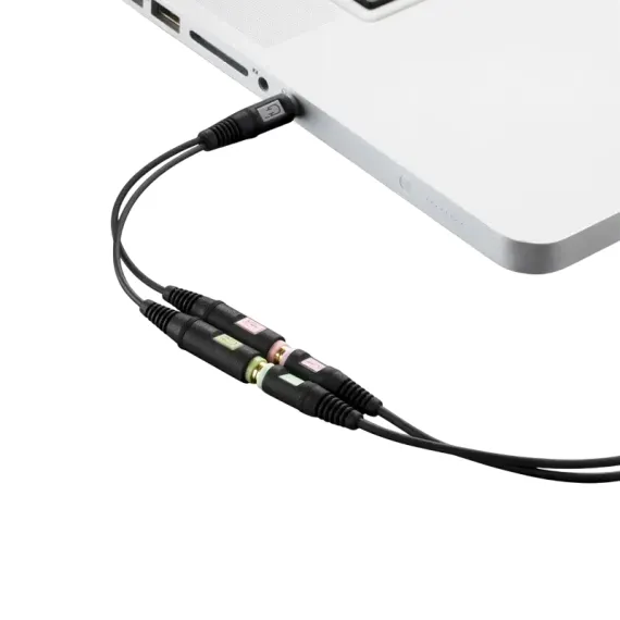 АУДИО АДАПТЕР EPOS PCV 05, 3.5 ММ - 3.5 ММ, ЧЁРНЫЙ