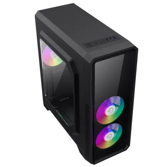 КОМПЬЮТЕРНЫЙ КОРПУС GAMEMAX G561-BK, MIDI-TOWER, БЕЗ БЛОКА ПИТАНИЯ, ЧЁРНЫЙ