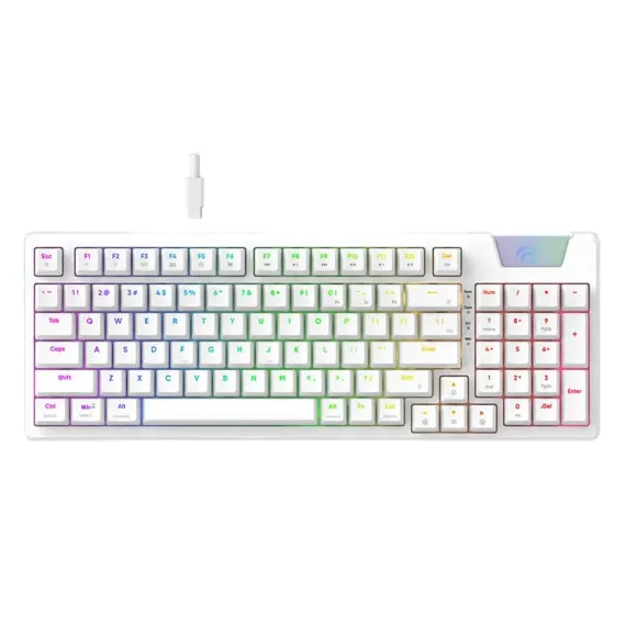 КЛАВИАТУРА HAVIT KB885L, ПРОВОДНОЕ, БЕЛЫЙ