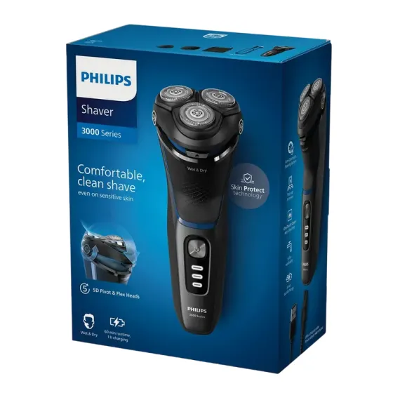ЭЛЕКТРОБРИТВА МУЖСКАЯ PHILIPS S3344/13, ЧЁРНЫЙ