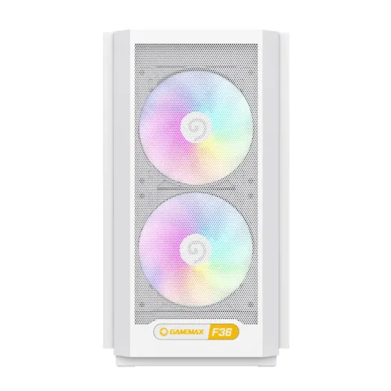 КОМПЬЮТЕРНЫЙ КОРПУС GAMEMAX F36 WH, MINI-TOWER, БЕЗ БЛОКА ПИТАНИЯ, БЕЛЫЙ