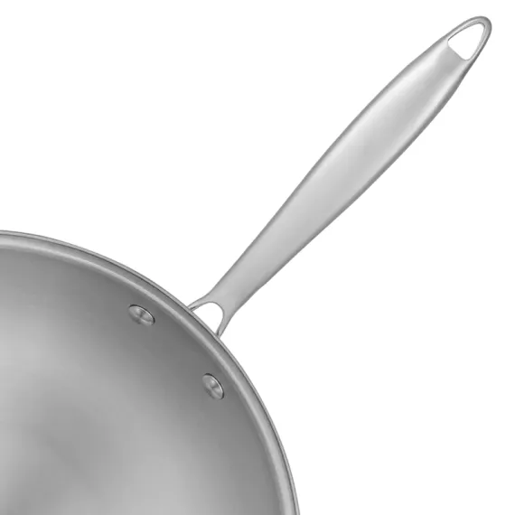 СКОВОРОДА WOK RESTO 95004, 28СМ, НЕРЖАВЕЮЩАЯ СТАЛЬ
