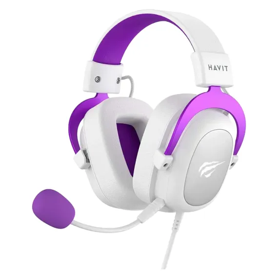 ИГРОВАЯ ГАРНИТУРА HAVIT H2002D, ПРОВОДНОЙ АНАЛОГОВЫЙ, БЕЛЫЙ КРАСНЫЙ