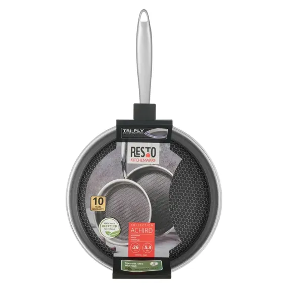 СКОВОРОДА RESTO 95347, 26СМ, НЕРЖАВЕЮЩАЯ СТАЛЬ