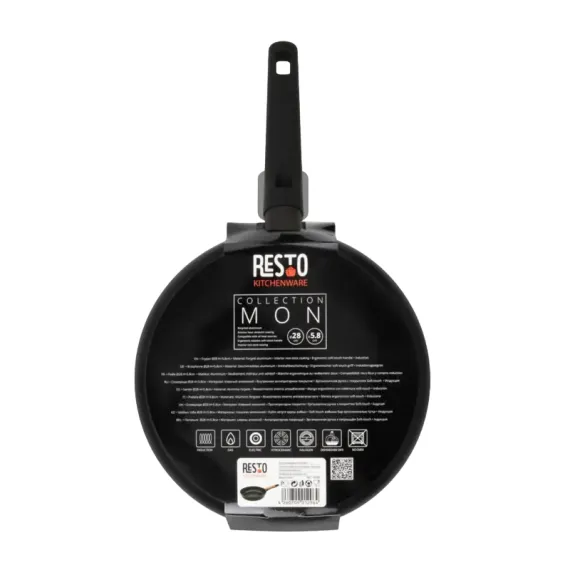 СКОВОРОДА RESTO 93185, 28СМ, ЧЁРНЫЙ