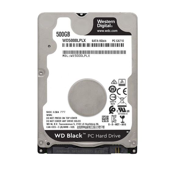 2.5" HDD WESTERN DIGITAL WD5000LPLX, BLACK / 500GB  / 7200RPM / 32MB