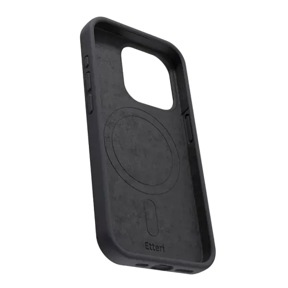 ЧЕХОЛ ETTERI SILICONE MAG CASE ДЛЯ IPHONE 16 PRO, ЧЁРНЫЙ