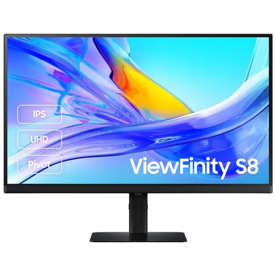 27" МОНИТОР SAMSUNG S27D804UA, IPS 3840X2160 4K UHD, ЧЁРНЫЙ