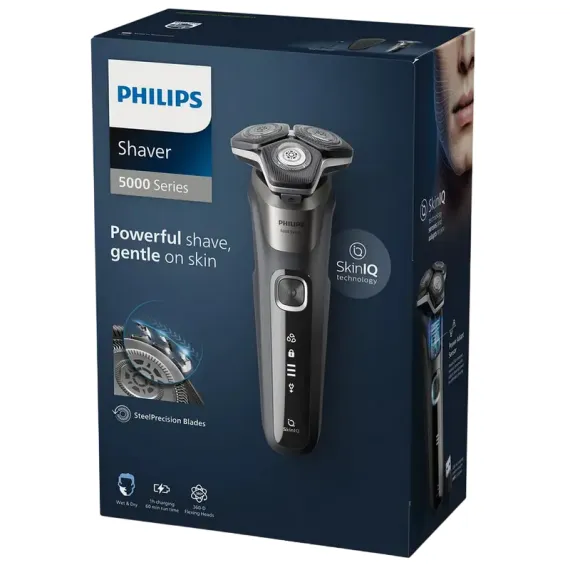 ЭЛЕКТРОБРИТВА МУЖСКАЯ PHILIPS S5887/30, СЕРЫЙ