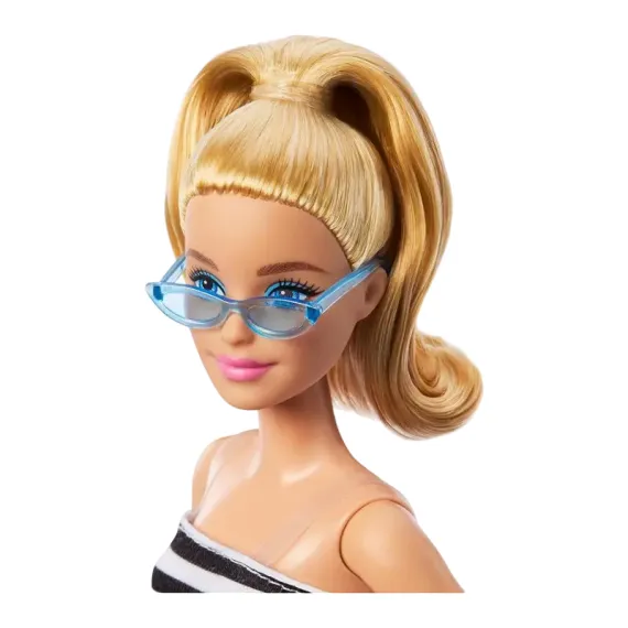 КУКЛА BARBIE "МОДНИЦА В ПОЛОСАТОМ ТОПЕ И ЮБКЕ"