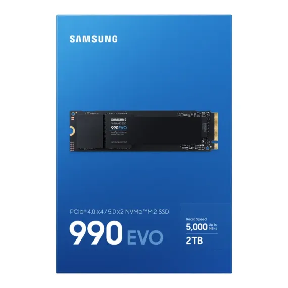 НАКОПИТЕЛЬ SSD SAMSUNG 990 EVO MZ-V9E2T0BW, 2048ГБ, MZ-V9E2T0BW