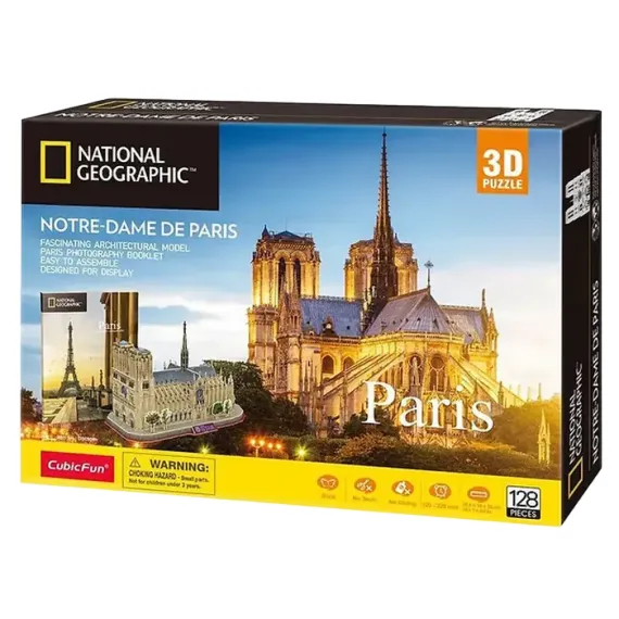 ПАЗЛ 3D CUBICFUN "НОТР-ДАМ ДЕ ПАРИ", 6+