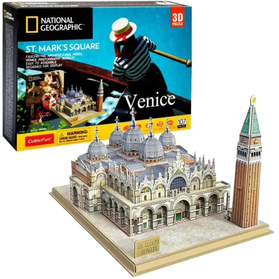 ПАЗЛ 3D CUBICFUN "ПЛОЩАДЬ СВЯТОГО МАРКА", 6+