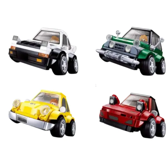 НАБОР КОНСТРУКТОРА SLUBAN "МАШИНА НА КАЖДЫЙ ДЕНЬ", 4 МОДЕЛИ В АССОРТИМЕНТЕ