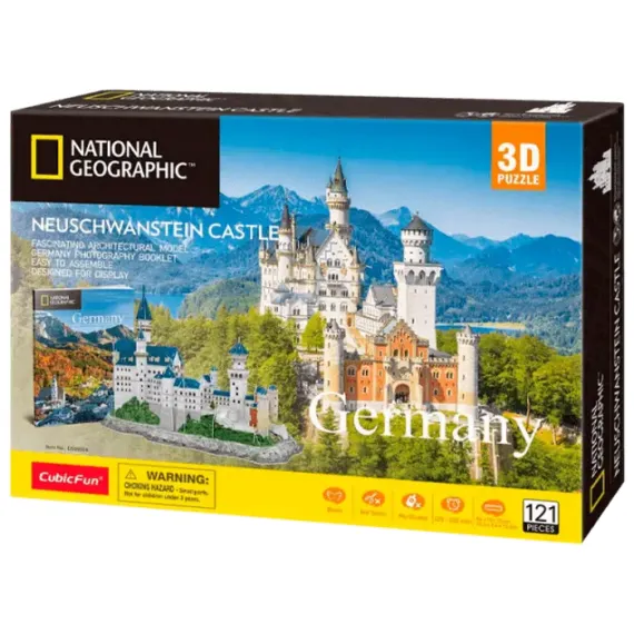 ПАЗЛ 3D CUBICFUN "ЗАМОК НОЙШВАНШТАЙН", 8+