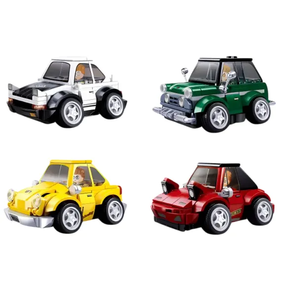 НАБОР КОНСТРУКТОРА SLUBAN "МАШИНА НА КАЖДЫЙ ДЕНЬ", 4 МОДЕЛИ В АССОРТИМЕНТЕ