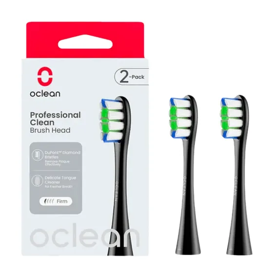 НАСАДКА ДЛЯ ЭЛЕКТРИЧЕСКОЙ ЗУБНОЙ ЩЕТКИ OCLEAN P1C5 B02, ЧЁРНЫЙ