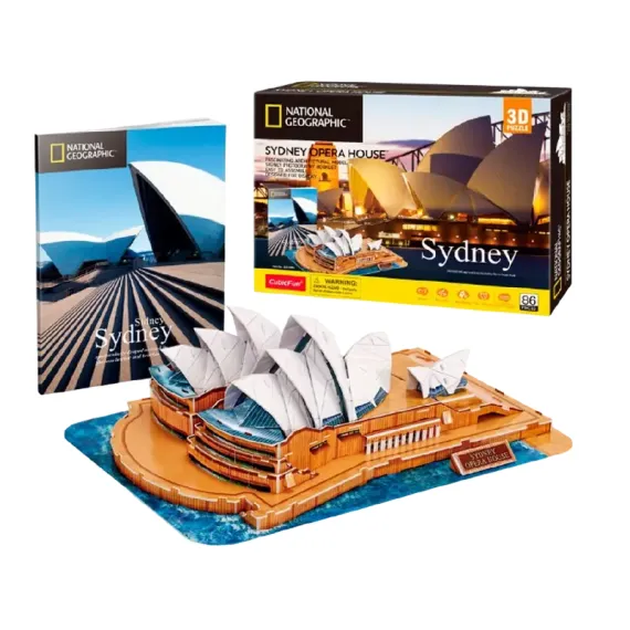 ПАЗЛ 3D CUBICFUN "СИДНЕЙСКИЙ ОПЕРНЫЙ ТЕАТР", 8+