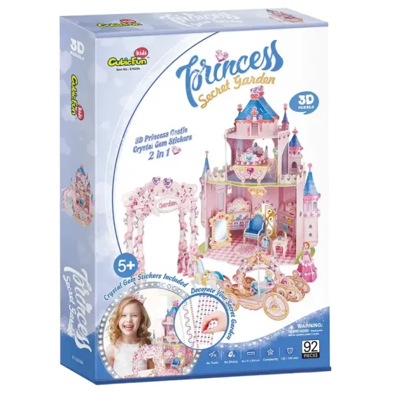 ПАЗЛ 3D CUBICFUN "СЕКРЕТНЫЙ САД ПРИНЦЕССЫ", 5+