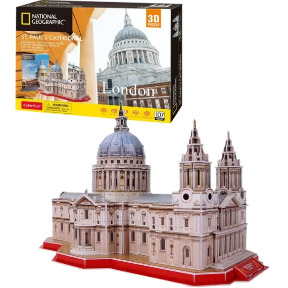 ПАЗЛ 3D CUBICFUN "СОБОР СВЯТОГО ПАВЛА", 6+