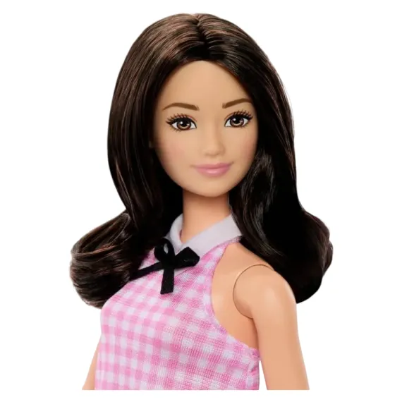 КУКЛА BARBIE "МОДНИЦА В РОЗОВОЕ ПЛАТЬЕ В КЛЕТКУ"